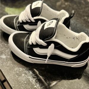 Vans Kids Black and White Sneakers